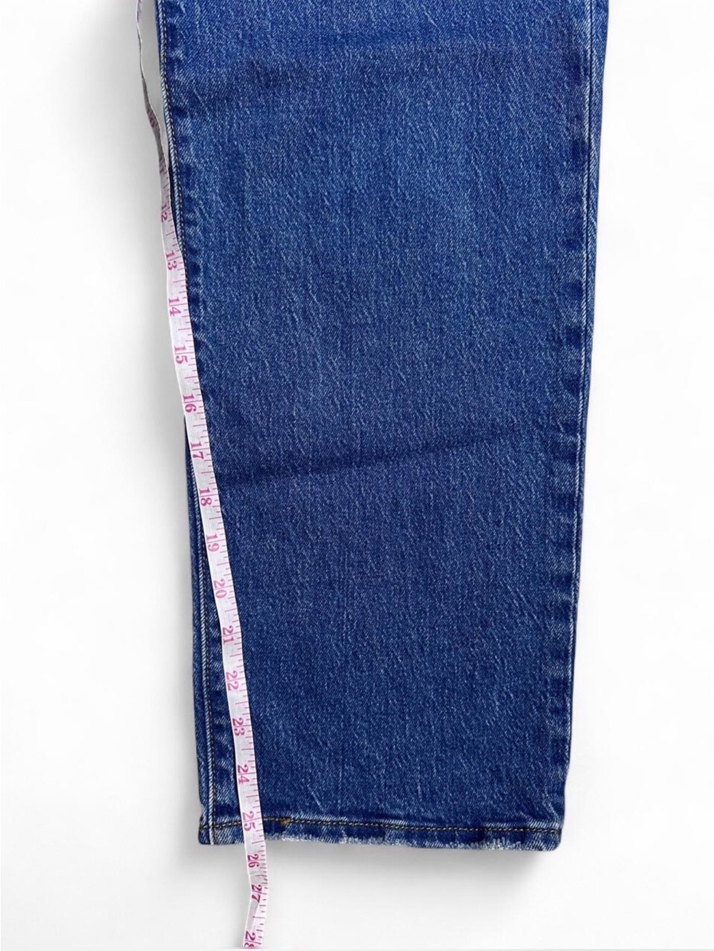 Vintage 90s Style Levi’s Premium High-Rise Straight Leg Blue Denim Jeans Cotton - Picture 7 of 8